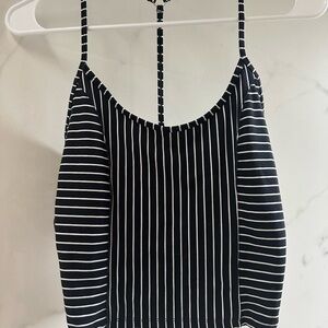 Victoria's Secret Black & White Striped Camisole
